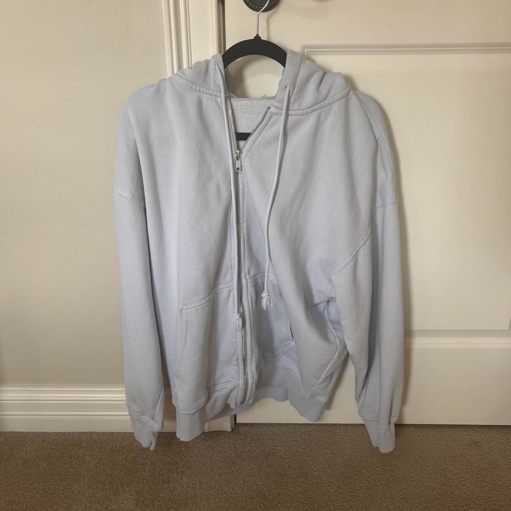Brandy Melville Light Blue Zip-Up